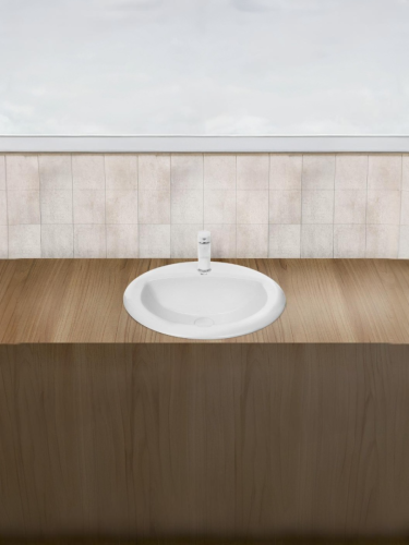 Раковина из сантехнического фаянса WeltWasser WW SK 10000004604 40 см встраиваемая цвет белый 1 отверстие под смеситель - фото 2