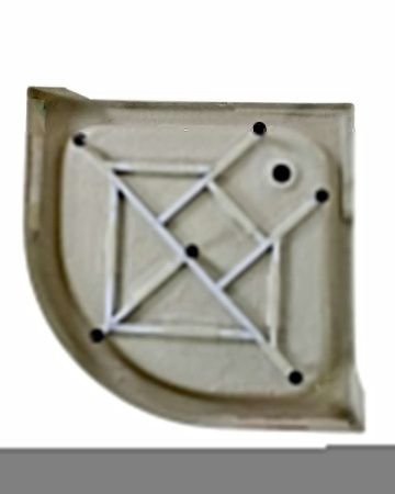 Душевой поддон акриловый Agger A01-090TCR/T 90х90 белый с ножками