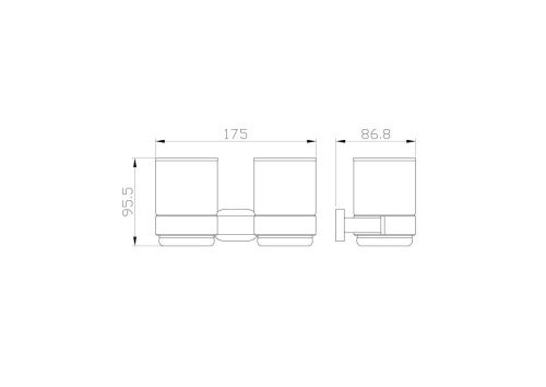 Стакан для зубных щеток Wonzon & Woghand First WW-8428 - фото 2