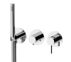 Смеситель для душа Remer Metrica MC97D2P встраиваемый в стену хром