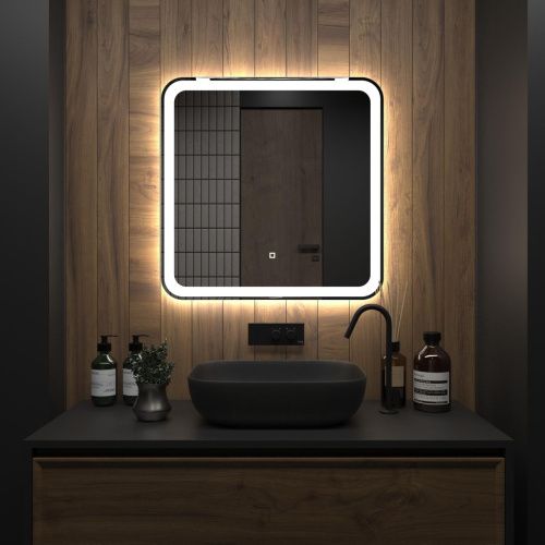 Зеркало с подсветкой Onika Магна 207046 70х70 подвесное - фото 3