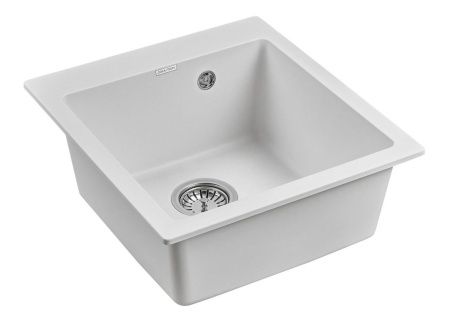 Кухонная мойка Paulmark KANTE 45 PM104651-WH 45х50 цвет белый