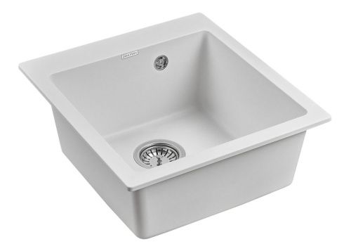 Кухонная мойка Paulmark KANTE 45 PM104651-WH 45х50 цвет белый - фото 2