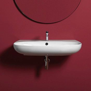 Раковина из сантехнического фаянса Simas Vignoni VI11bi*1 80х50 подвесная цвет белый 1 отверстие под смеситель