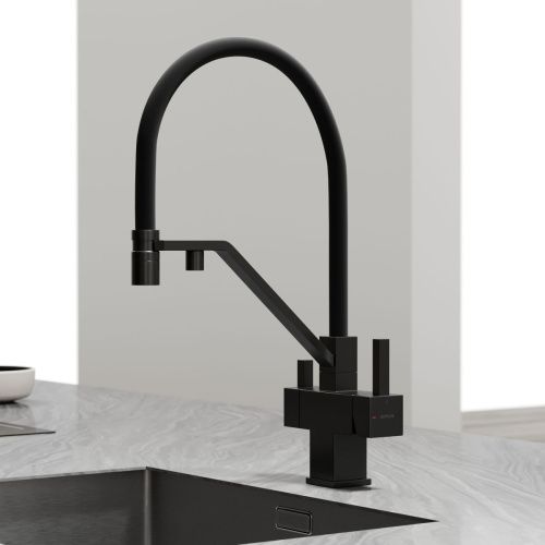 Смеситель для кухни Sancos Loro SC4007MB на мойку черный - фото 4