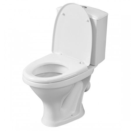 Унитаз-компакт напольный с бачком Santeri Вест 1P2018S0000BF белый с сиденьем каскадный смыв