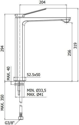 Смеситель для раковины Paffoni Tilt TI081CR на столешницу хром - фото 3
