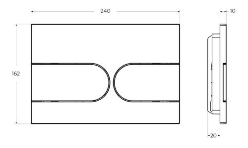 Клавиша смыва механическая BelBagno BB-11-NERO.M цвет черный - фото 3