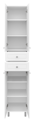 Шкаф-пенал Misty Пеналы Э-05040-011Нж 40х190 напольный цвет белый - фото 3