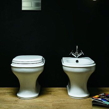 Биде напольное Azzurra Jubilaeum CHBIT000000MBI/(CHA500 bi)*1 цвет белый