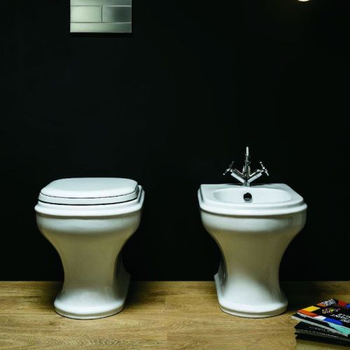 Биде напольное Azzurra Jubilaeum CHBIT000000MBI/(CHA500 bi)*1 цвет белый