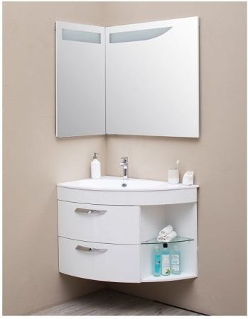 Зеркало с подсветкой De Aqua Трио Люкс 184503 90х90 подвесное