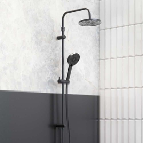 Душевая стойка Damixa Apollo 947000300 настенная цвет черный - фото 3