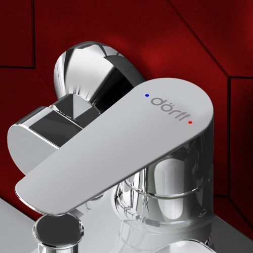 Смеситель для ванны и душа Dorff Prime New D4011000 настенный хром - фото 5