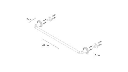 Полотенцедержатель Fixsen Luksor FX-71601B