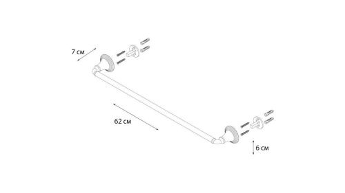 Полотенцедержатель Fixsen Luksor FX-71601B - фото 3