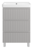 Тумба под раковину Brevita Victory VIC-07060-50-03Я 60х50 напольная цвет серый