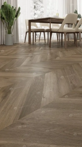 Кварцвиниловая плитка Alpine Floor Chervon Alpine LVT ECO 20-4 Дуб Насыщенный Chevron толщина 0.25 см 43 класс 555х127 - фото 4