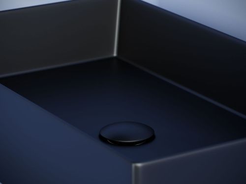 Раковина из сантехнического фарфора Ceramica Nova ELEMENT CN6070MB 60х40 накладная цвет черный без отверстий под смеситель - фото 5