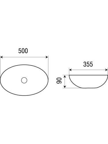 Раковина из сантехнического фаянса WeltWasser WW SK 10000003857 50х40 подвесная цвет белый без отверстий под смеситель - фото 3
