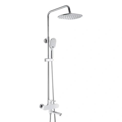 Душевая стойка Rose R2136F настенная цвет белый - фото 2