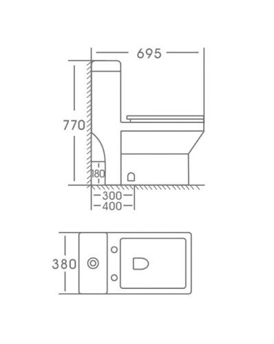 Унитаз-компакт напольный с бачком Stella Polar Бургос SP-00001889 белый с сиденьем микролифт душевой смыв - фото 3