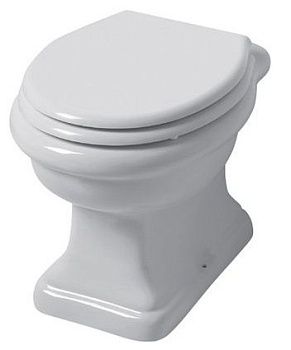 Чаша унитаза приставная Disegno Ceramica Paolina PA00200001 цвет белый без сиденья безободковая