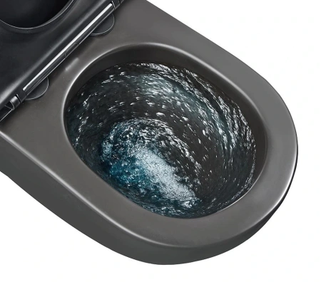 Унитаз подвесной Gid Tornado 62261Y черный с сиденьем микролифт безободковый смыв торнадо