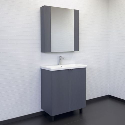 Тумба с раковиной Comforty Лима 00-00013686CF 70х50 напольная цвет черный - фото 5