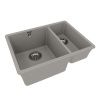 Кухонная мойка LeMark Sinara 550.2-u 9910081 55х40 цвет серый поверхность матовая