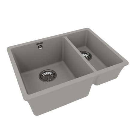 Кухонная мойка LeMark Sinara 550.2-u 9910081 55х40 цвет серый поверхность матовая