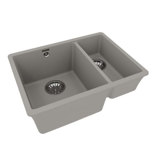 Кухонная мойка LeMark Sinara 550.2-u 9910081 55х40 цвет серый поверхность матовая - фото 2