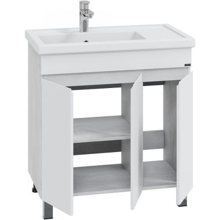 Тумба под раковину СанТа Марс 700410 80х40 напольная цвет белый