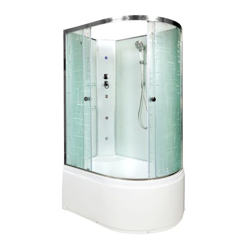 Душевая кабина AvaCan EM4512LNLED+GM 120х80 асимметричная без крыши ориентация левая - фото 4