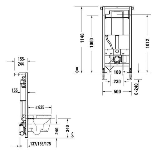 Инсталляция для унитаза Duravit DuraSystem WD1013000000 - фото 2