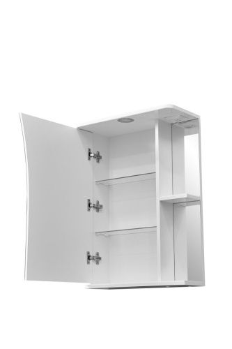 Зеркало-шкаф Stella Polar Волна SP-00000033 50х70 подвесной цвет белый - фото 4