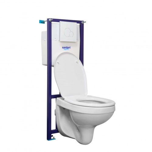 Комплект унитаз с инталляцией и клавишей смыва Santeri Альфа 138164S0000B2 - фото 2