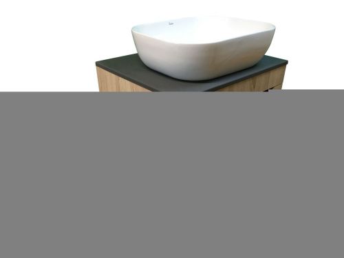 Тумба с раковиной Sintesi STL.W7023_SIN-LVB-APP-403 60х60 подвесная цвет коричневый - фото 2