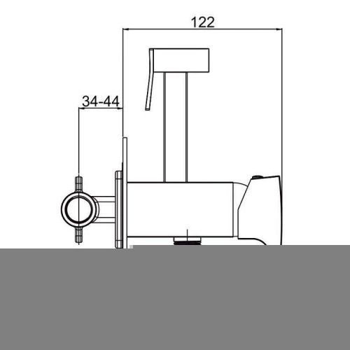 Гигиенический душ со смесителем Gappo G07-6 G7207-6 черный - фото 2