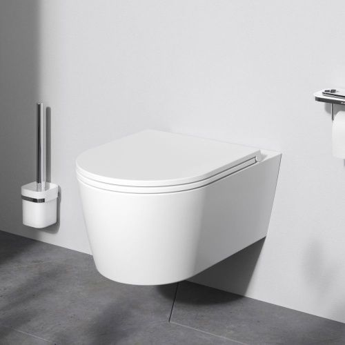 Унитаз подвесной Am.Pm Func C8F1701SC белый с сиденьем микролифт безободковый каскадный смыв