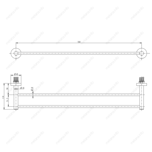 Полотенцедержатель Melana 867002 - фото 2