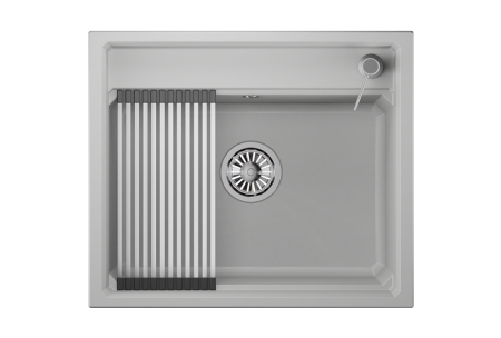 Кухонная мойка Granula Kitchen Space 6003, АРКТИК 60х50 цвет белый поверхность матовая