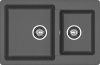 Кухонная мойка Granfest Practik P-780K графит 80х50 цвет серый поверхность матовая