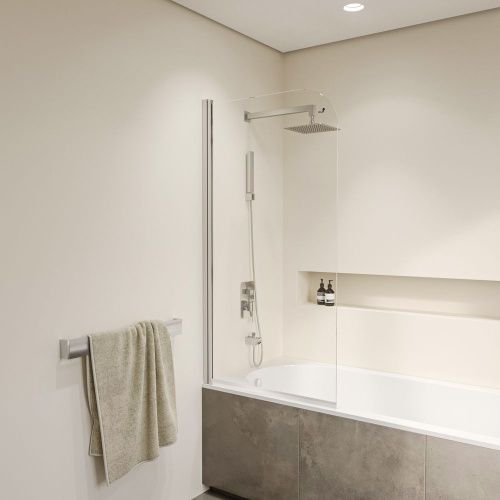 Душевая шторка на ванну RGW Screens 351100908-11 80х150 стекло прозрачное профиль хром ориентация универсальная - фото 4