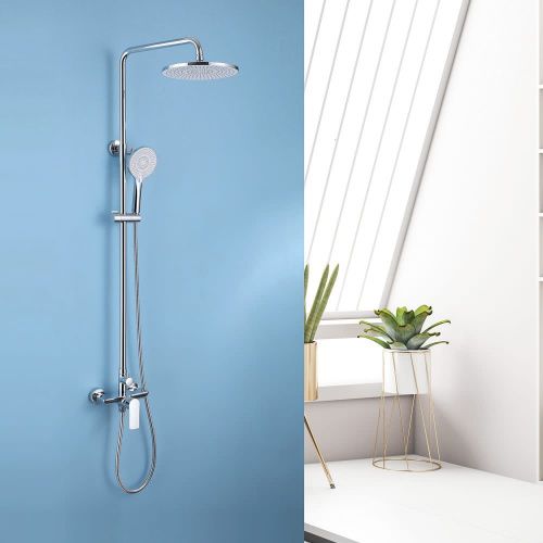 Душевая стойка Abber AF8020 настенная цвет хром - фото 2