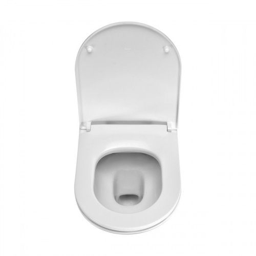 Чаша унитаза подвесная Roca The gap 73460NL000 цвет белый без сиденья безободковая смыв торнадо - фото 4