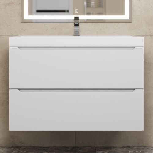 Тумба под раковину Uperwood Tanos 291020244 80х50 подвесная цвет белый - фото 3