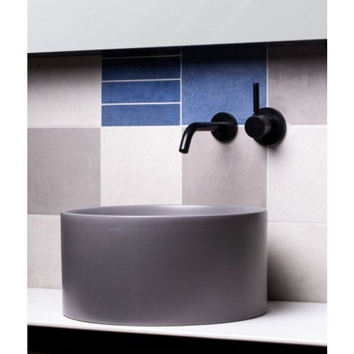 Раковина из сантехнического фарфора Galassia Core 7306GM 40х40 накладная цвет серый - фото 3