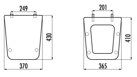 Крышка сиденье для унитаза Creavit Bull KC0603.01.0000E
