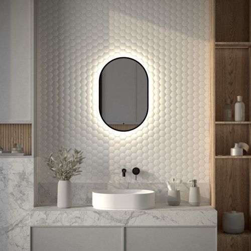 Зеркало с подсветкой Defesto AURA DF 2921R 40х60 подвесное - фото 3